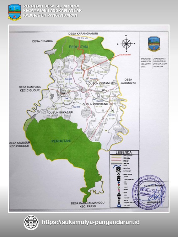 Peta Desa Sukamulya